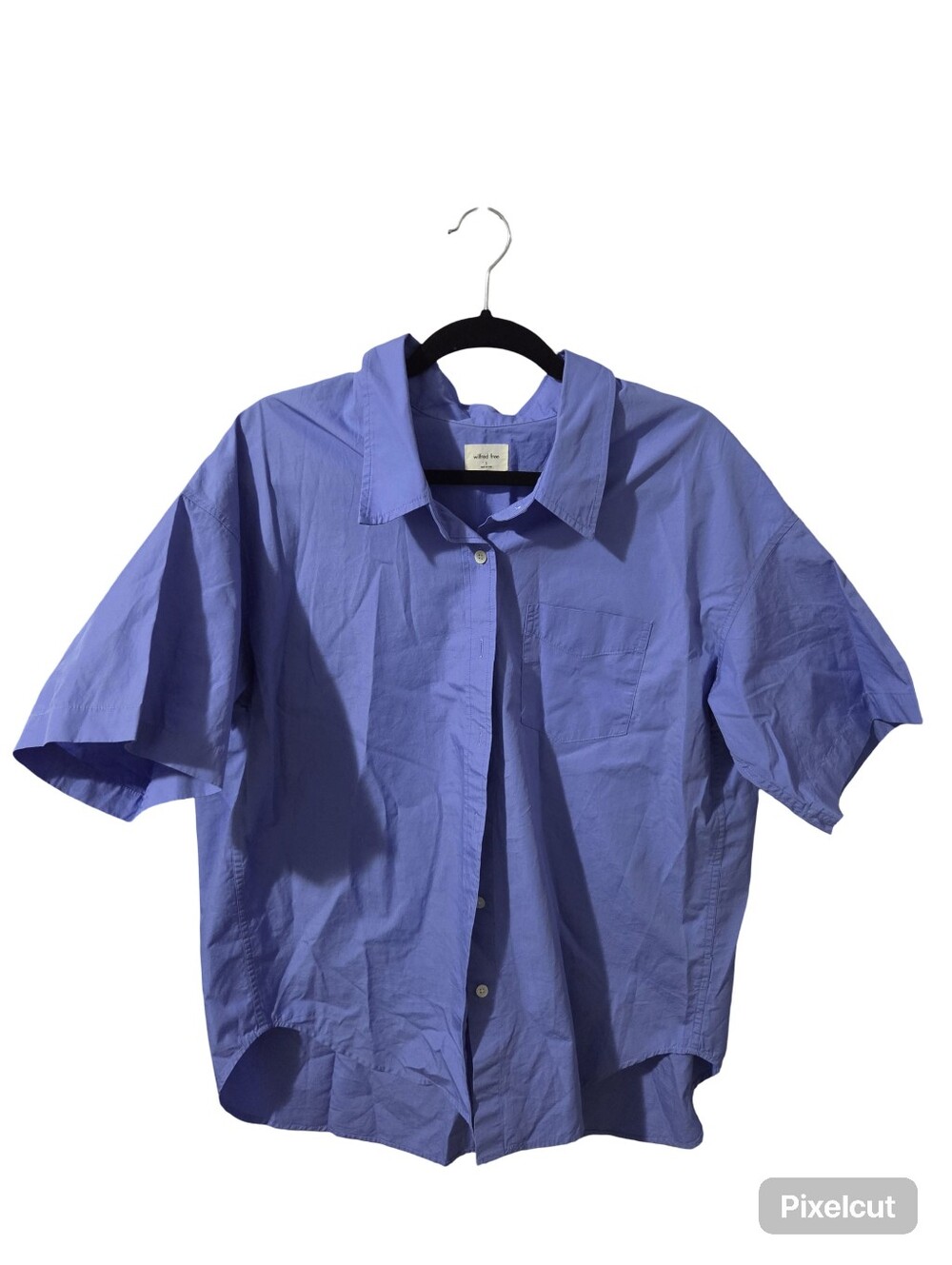 Wilfred Free Blue Cotton Poplin Shirt